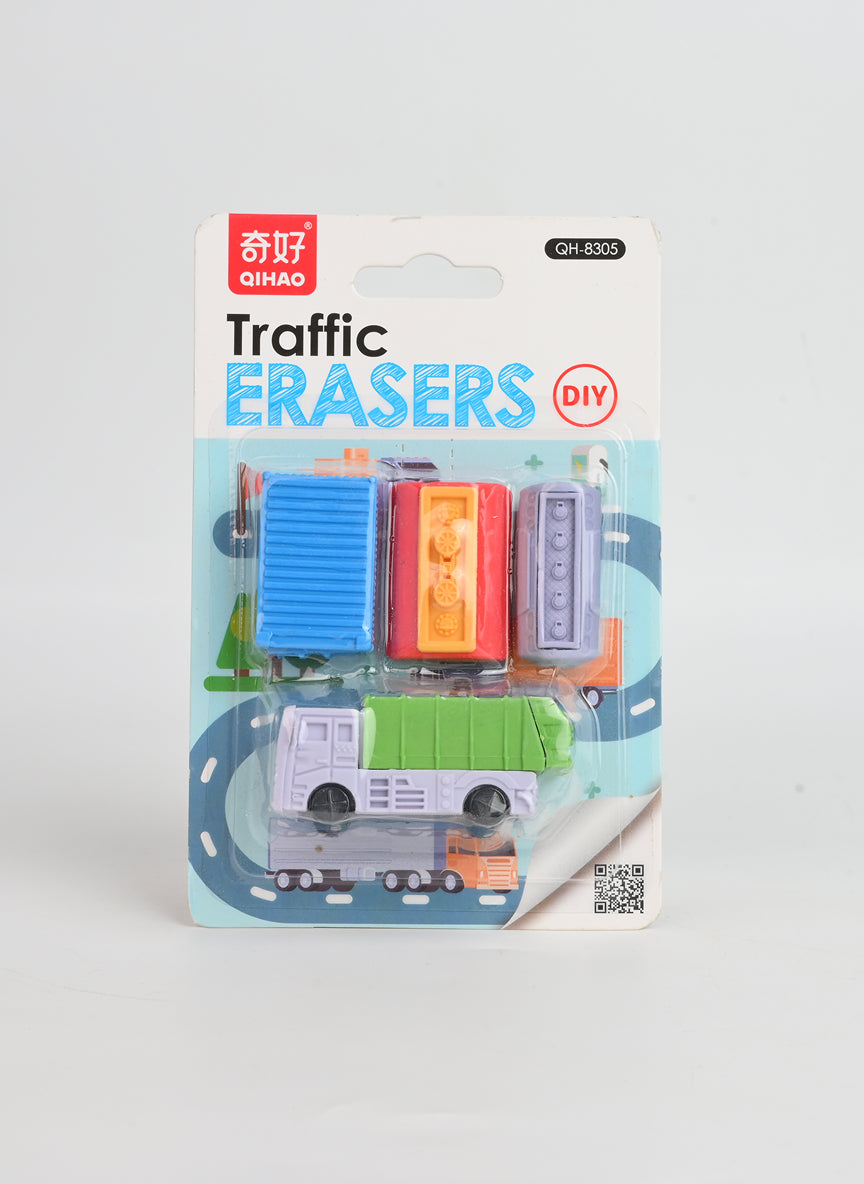 Card Packing Erasers