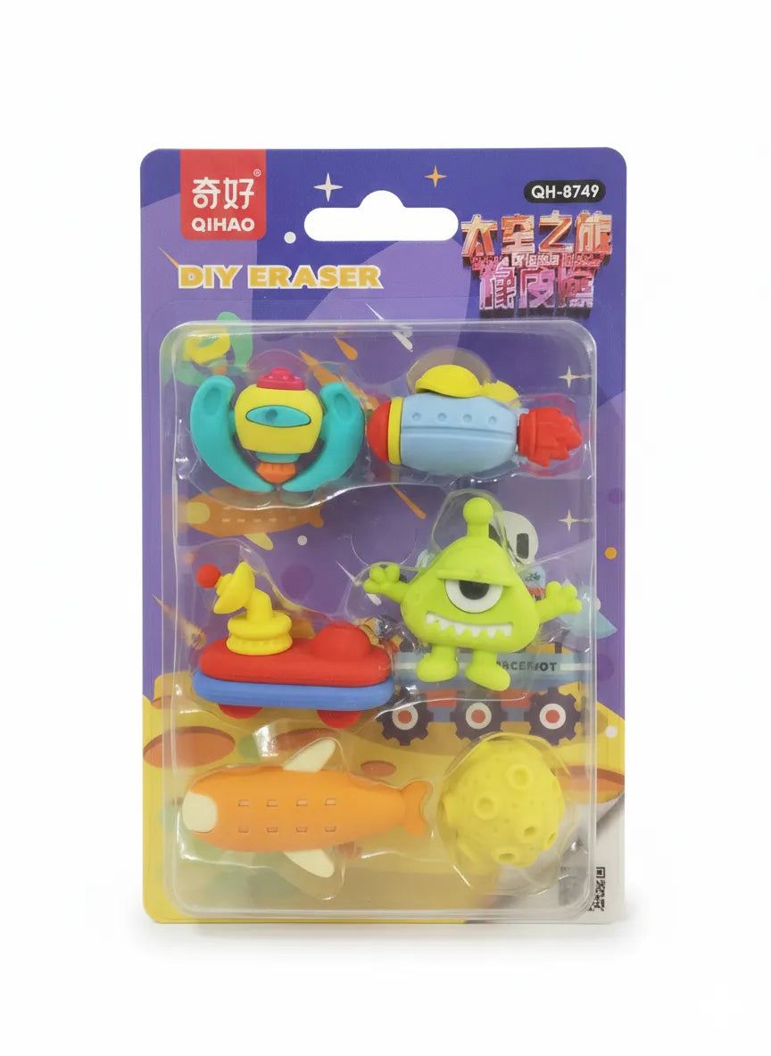 Card Packing Erasers