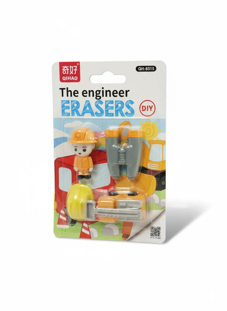 Card Packing Erasers