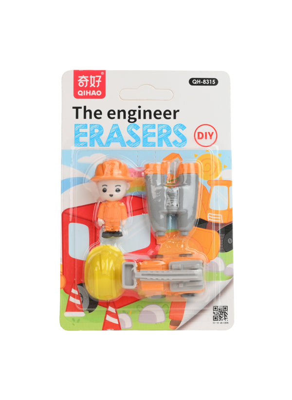 Card Packing Erasers
