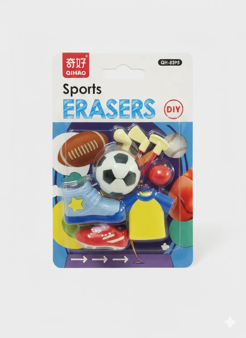 Card Packing Erasers
